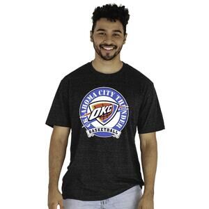 Blue 84 Nba Unisex-Adult Nba  Tri-Blend T-Shirt Black
